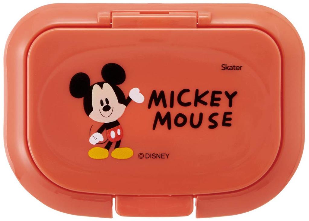 Skater Antibacterial Wet Wipe Baby Hand Wipe Lid Disney Mickey Mouse Lid, Wipe, Cover, WTL1AG-A