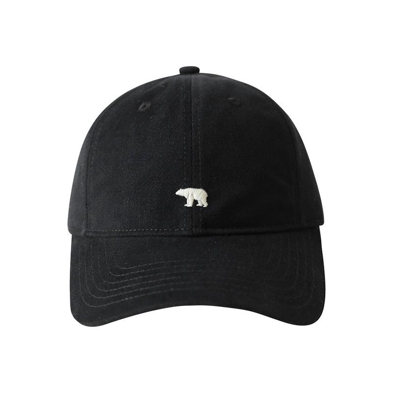 Unisex High Quality Glacier Bear Embroidery  Baseball Cap Outdoor Dustproof  Solid Color Fashionable Adjustable Men Women Hat