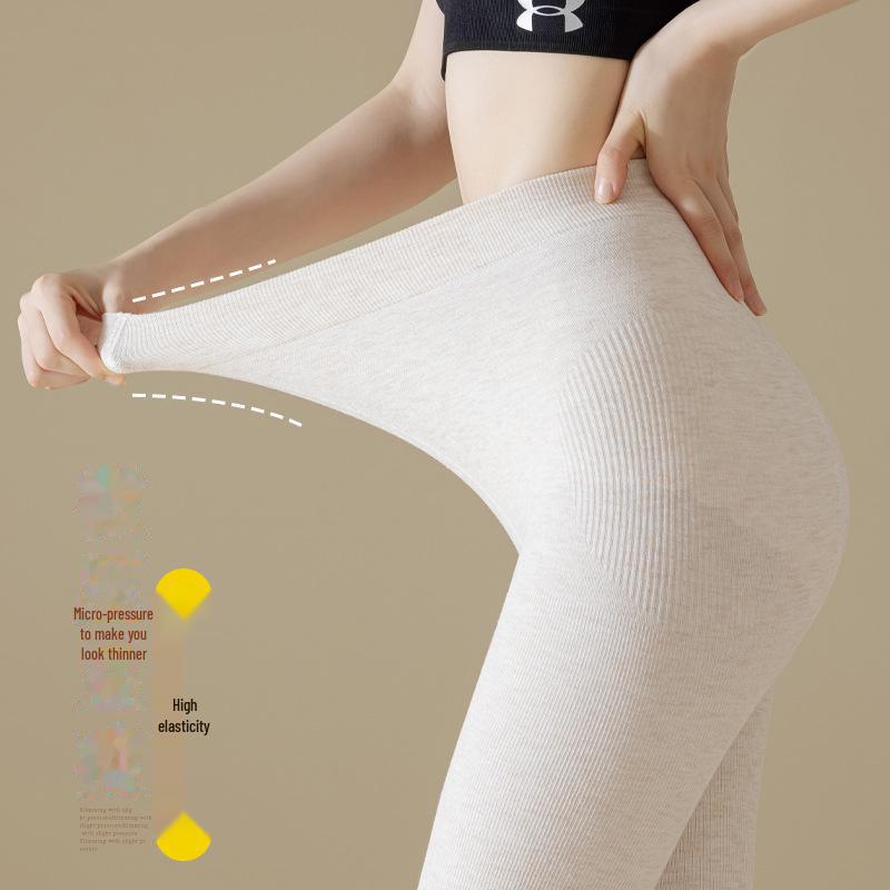 Beibige Women's Black Cotton Leggings - Winter-Ready, Bare Leg Effect, Thick Pantyhose