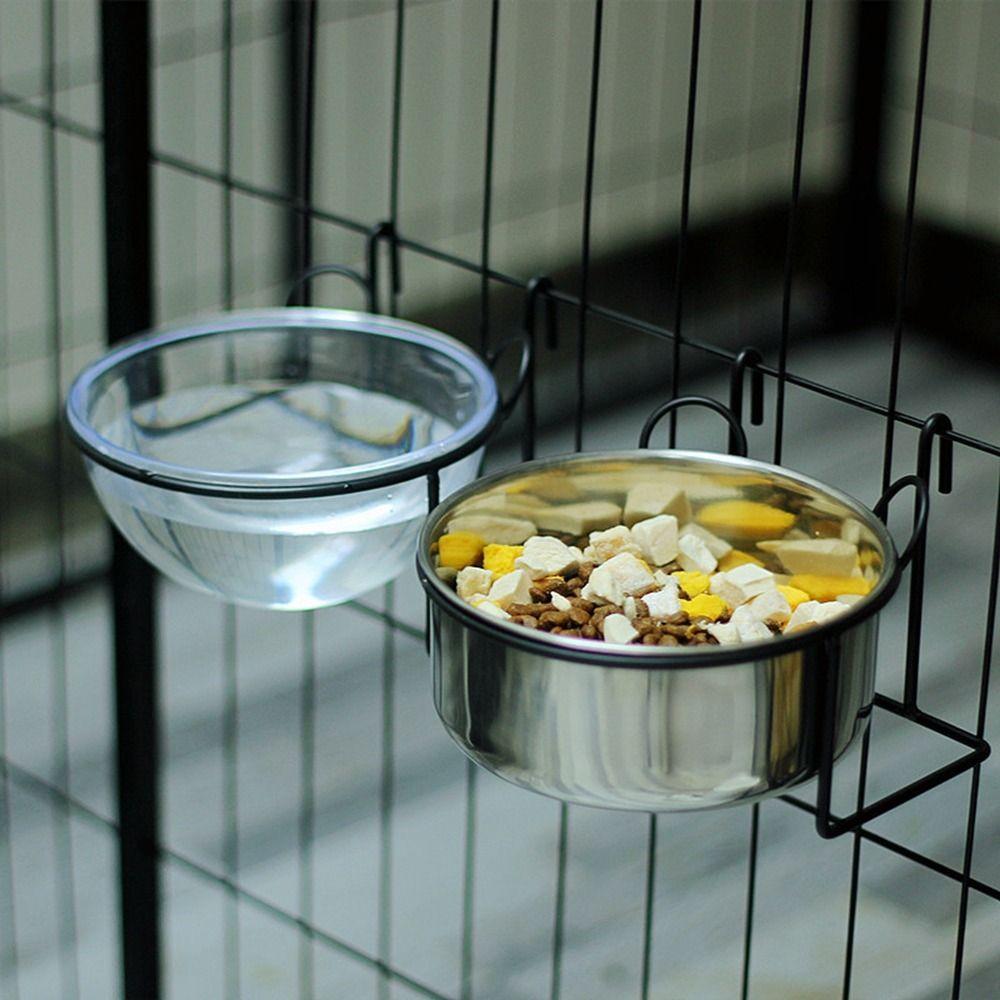 

Stainless Steel Pet Food Bowl Fixed Pet Feeding Bowl Pet Supplies Dog Water Food Bowl Travel Style A