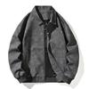 Jacket Men's Spring and Autumn New American Trend Retro PU Leather Jacket Fleece Lapel Jacket