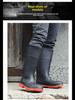 Men's Waterproof Steel Toe Anti-Slip Rain Boots for Construction and Mining