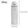 24/32oz Straw Insulated Tumbler with Handle Vacuum Insulated Cup 304 Stainless Steel Vacuum Thermal Insulated Mug for Women Men