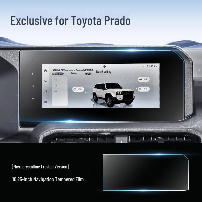 24-Model Toyota Prado Central Control Screen Protector - Tempered Film