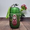 Stainless Steel Vacuum Insulated Travel Mug With Dual Lid Design Portable Water Bottle Women Outdoor Use