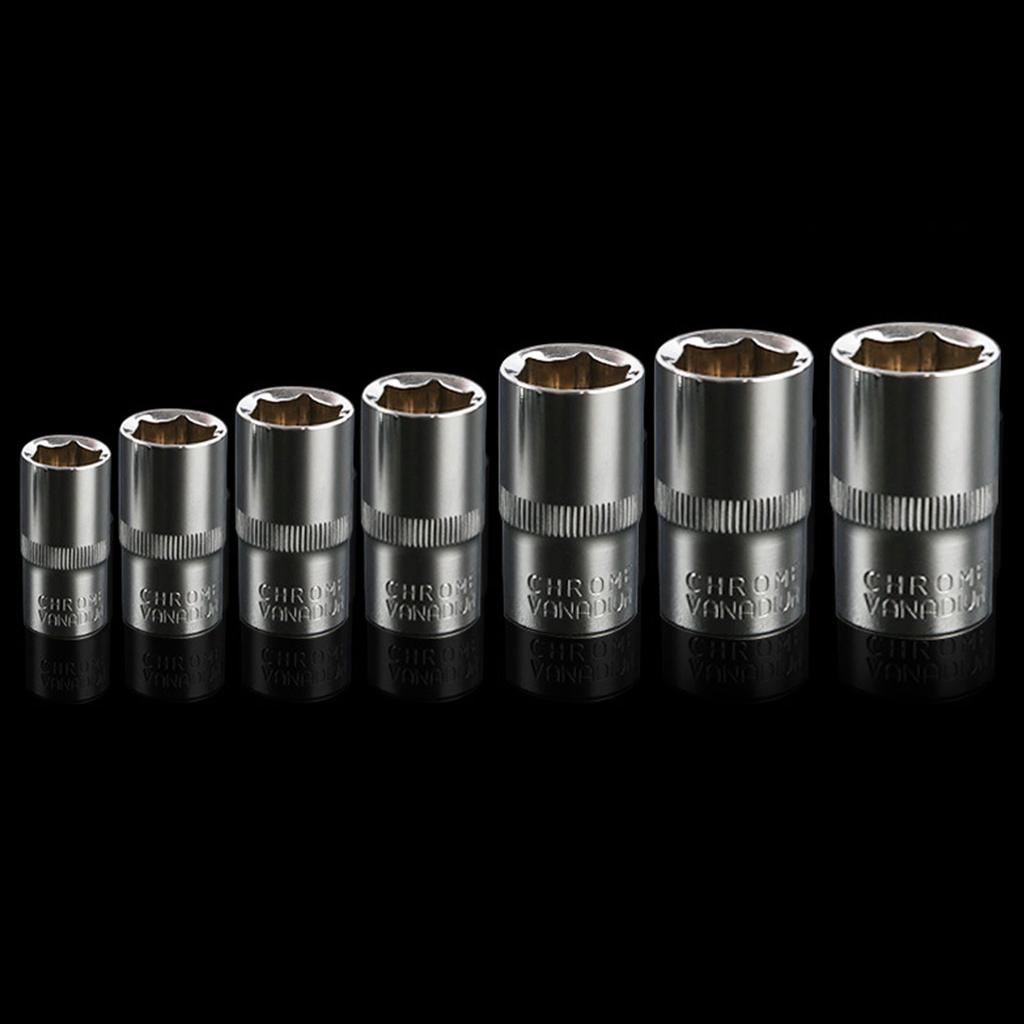 Hex Short Socket Head 1/2 inch Drive Anti-rust Ratchet Wrench Sockets 8-36mm Hex
