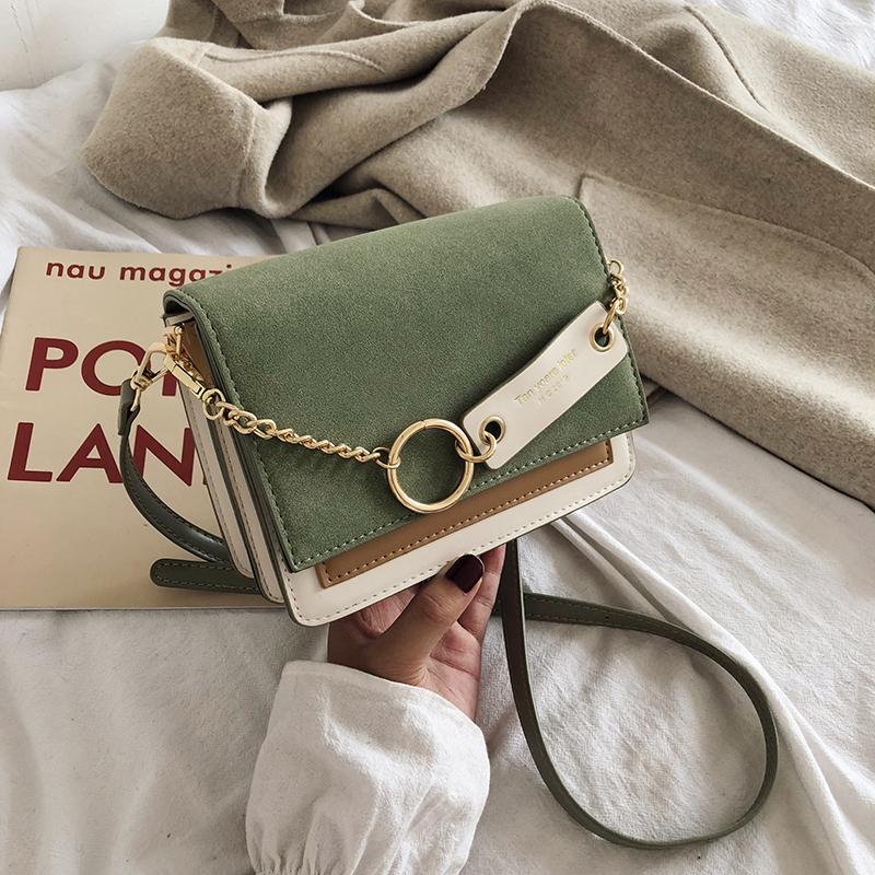 New Women Casual Messenger Bag Ladies Fashion Simple Shoulder Bag Korean Style Ladies PU Leather Messenger Bag