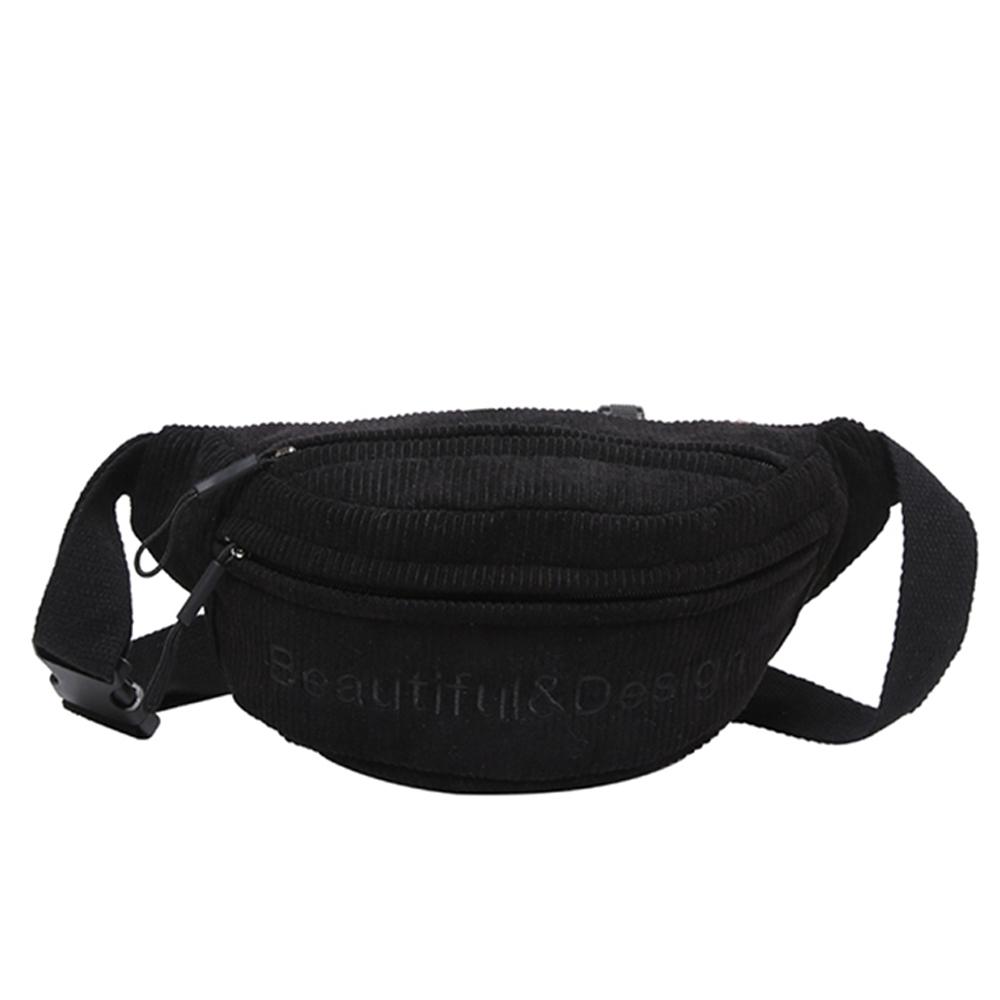 Casual Corduroy Heuptasjes voor Dames Mode Fanny Pack Vrouwen Banaan Taille Tas Heuptas Schouder Crossbody Borsttas Zak