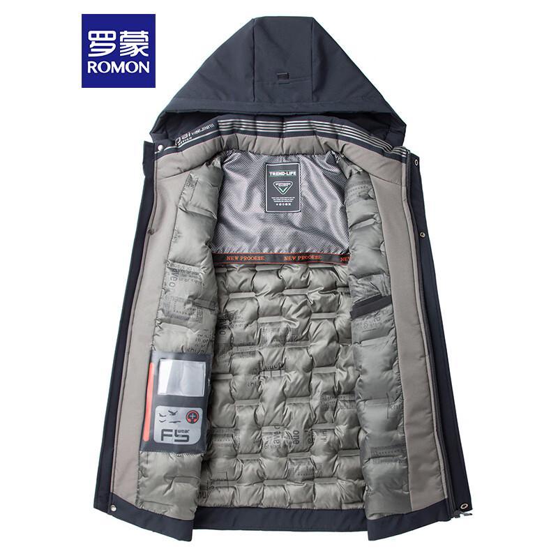 ROMON Men's Winter Warm Hooded Padded Jacket 23855