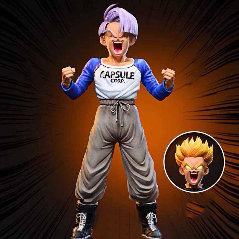 24cm Dragon Ball Z Anime Figure Trunks Figurine Super Saiyan Trunks Pvc Model Statue Collection Decoration Toys Gift Ornaments