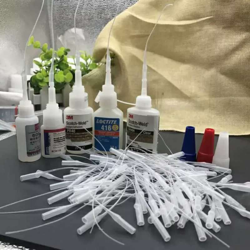 50pcs Universal 502 Instant Superglue Nozzle Extension Syringe Cap Dropper Adhesive Tool