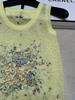 D Brand European-Style Summer Knit Vest: Animal Design, High-Quality, Round Neck, Thin, Casual.