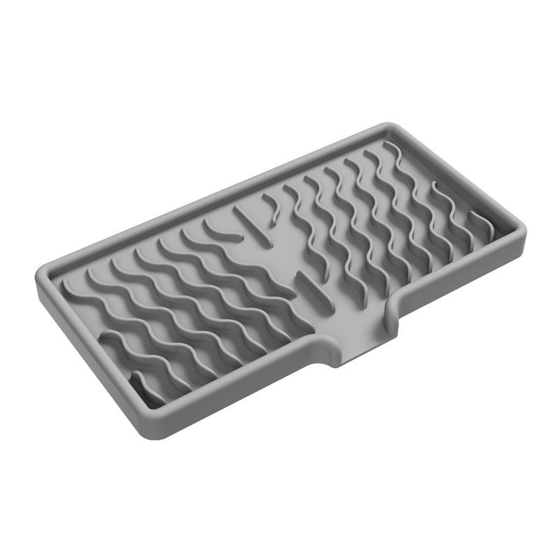 Silicone Soap Holder Self Draining Soap Bar Holder Kitchen Soap Dish Sponge Tray Counter Caddy Organizer For Dish Soap Dispenser