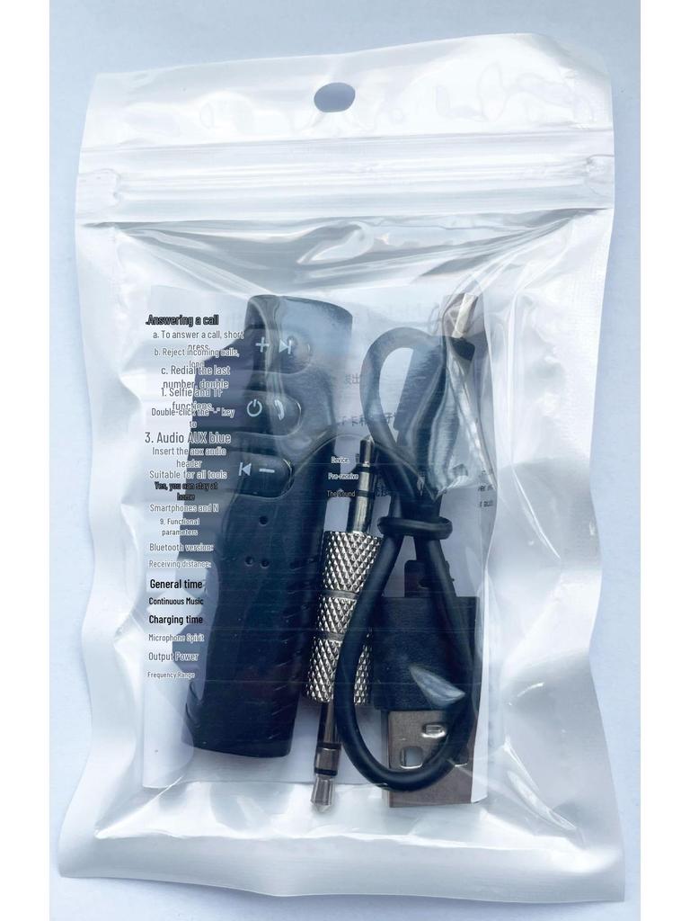 Bluetooth Car Handsfree Audio Receiver 3.5mm Adapter 450