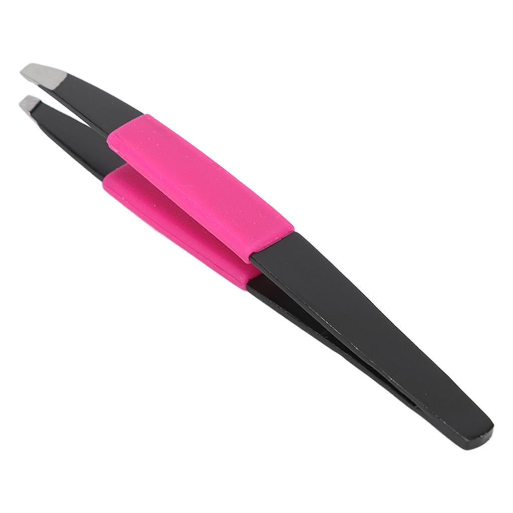 Eyebrow Tweezer Black Stainless Steel Portable Professional Eyebrows Trimming Tool