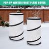 Frost Cloths For Outdoor Plants Pop Shade Protector 2 Pieces Foldable Breathable Round Winter Plant Protector 20x12in For