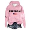 Women's Hooded Long Sleeve Printed Flannel Top Hooded Sweatshirt