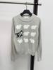 Cartoon Sheep & Dog Jacquard Knit Sweater for Women - Sweet, Soft, Age-Reducing Design with Round Neck and Long Sleeves.