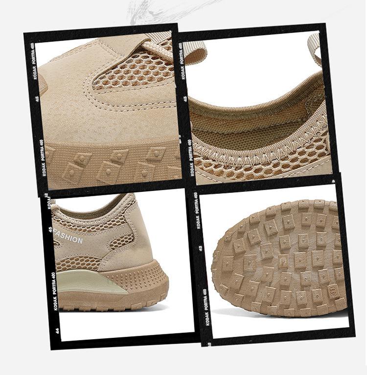 Men's Breathable Mesh Outdoor Sneakers - Non-Slip, Wear-Resistant, Fashionable Casual Shoes