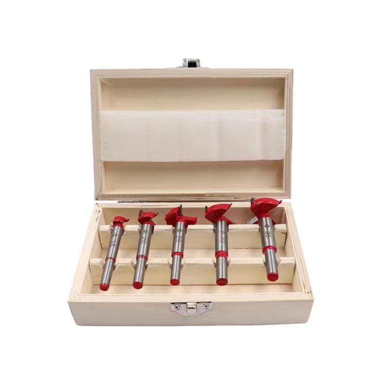Woodworking Hole Saw & Positioning Bit Set for Hinge, Wood, Door, Gypsum & Plastic Panels.