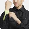 Nike Giacca Casual a Maniche Lunghe con Colletto Reversibile Monocolore da Donna Top Nero FB8733-010