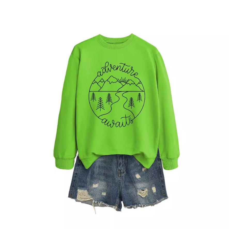 Nová kreativní módní mikina podzimní dámská mikina podzimní a zimní dámská zesílená mikina zimní mikina velké velikosti