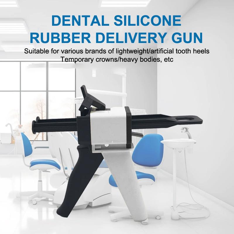 Dental Avtrykksblanderpistol Silikon Gummi Dispenserpistol Dispenserende Fuge Masse Tannlegeutstyr Laboratorieverktøy Materiale