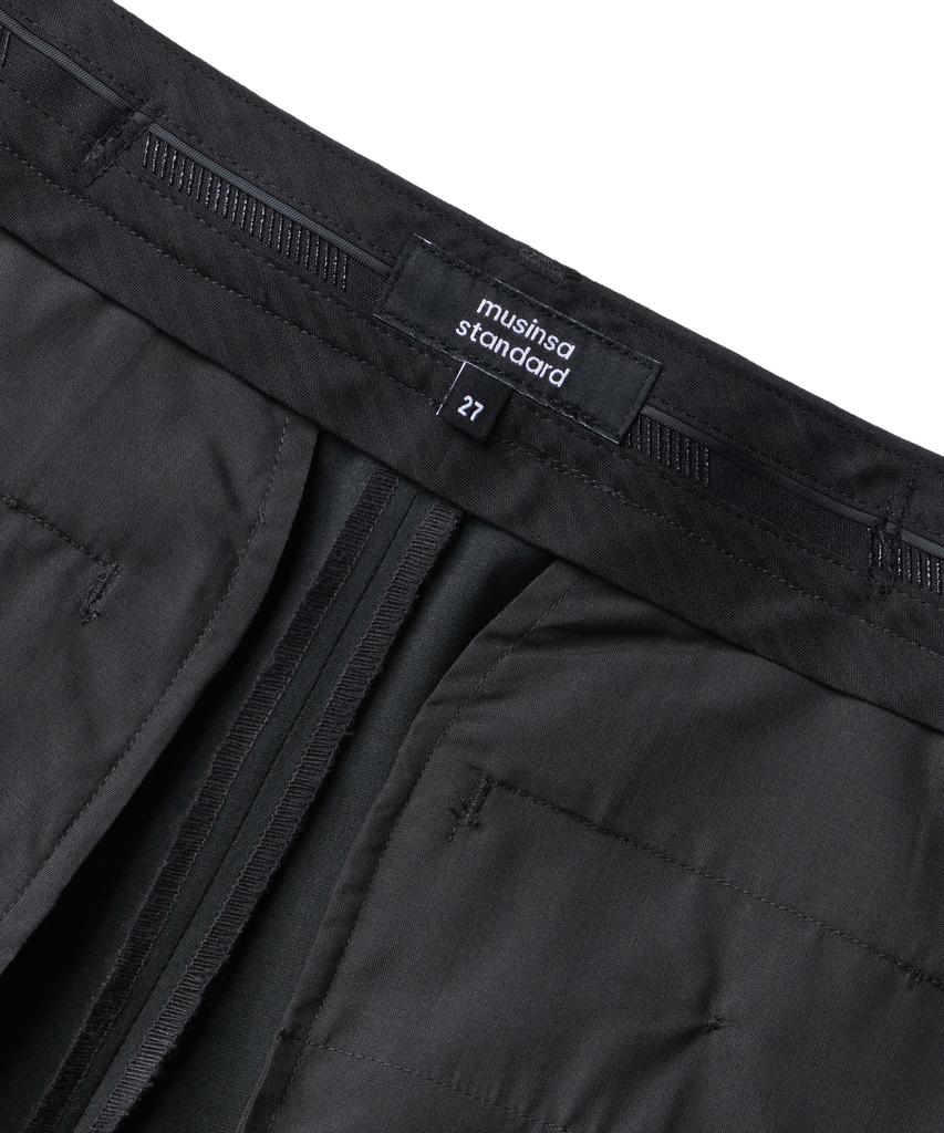 MUSINSA STANDARD WOMAN [Cooltandard] Women'S Wide Hidden Banding Slacks [Gray]
