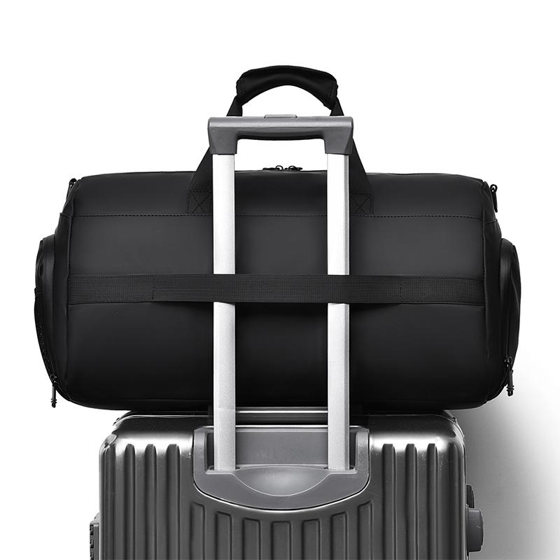 Large Capacity Travel Luggage Bag with Shoe Compartment Sports Fitness Handbag