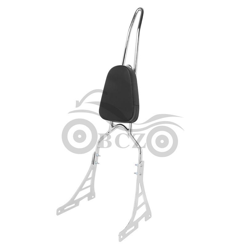 Harley 883 XL1200 Pointed Bow Passenger Backrest & Luggage Rack (2004-2013)