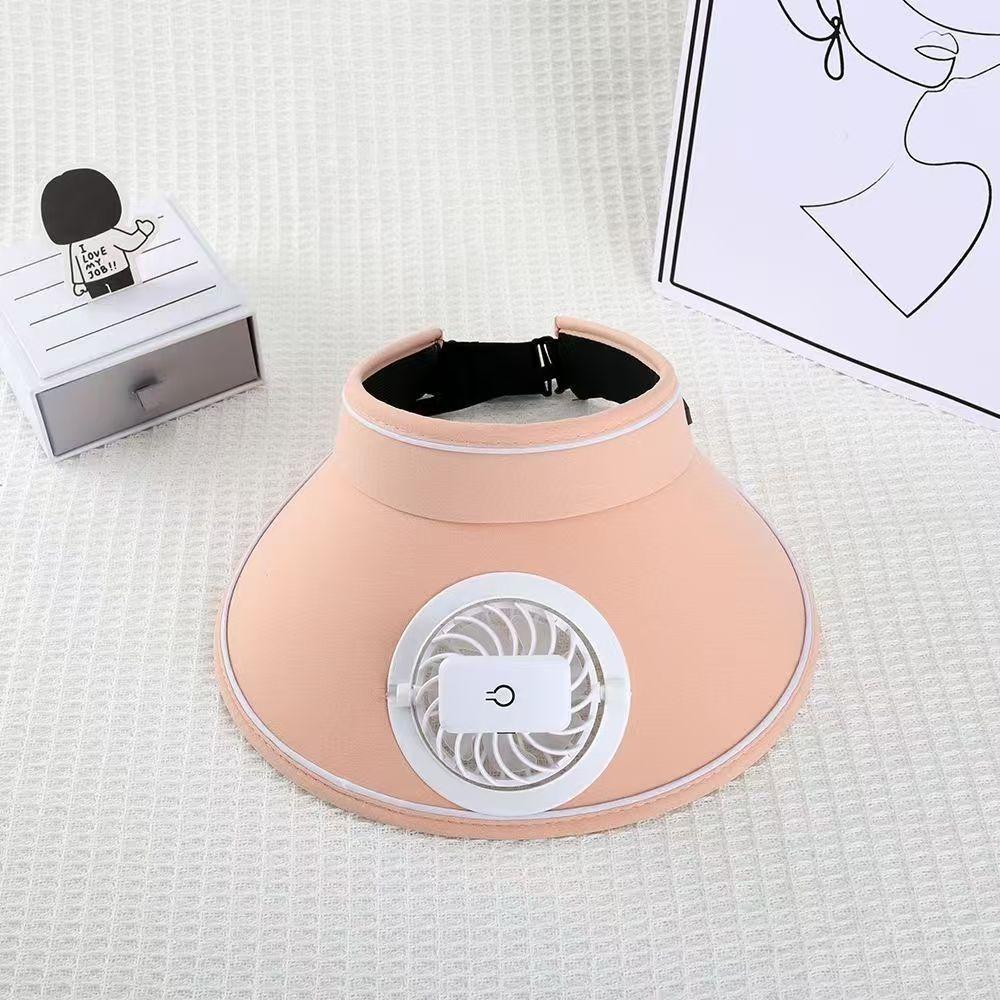 Large Brim Solar Powered Fan Hat Breathable Sun Protection Hat Stylish Wide Brim Sun Hat  Beach