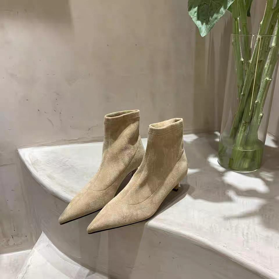 

Осенне-зимние ботильоны с острым носком женские дизайнерские винтажные туфли на тонком низком каблуке современные короткие Botas Zapatos De Mujer 42