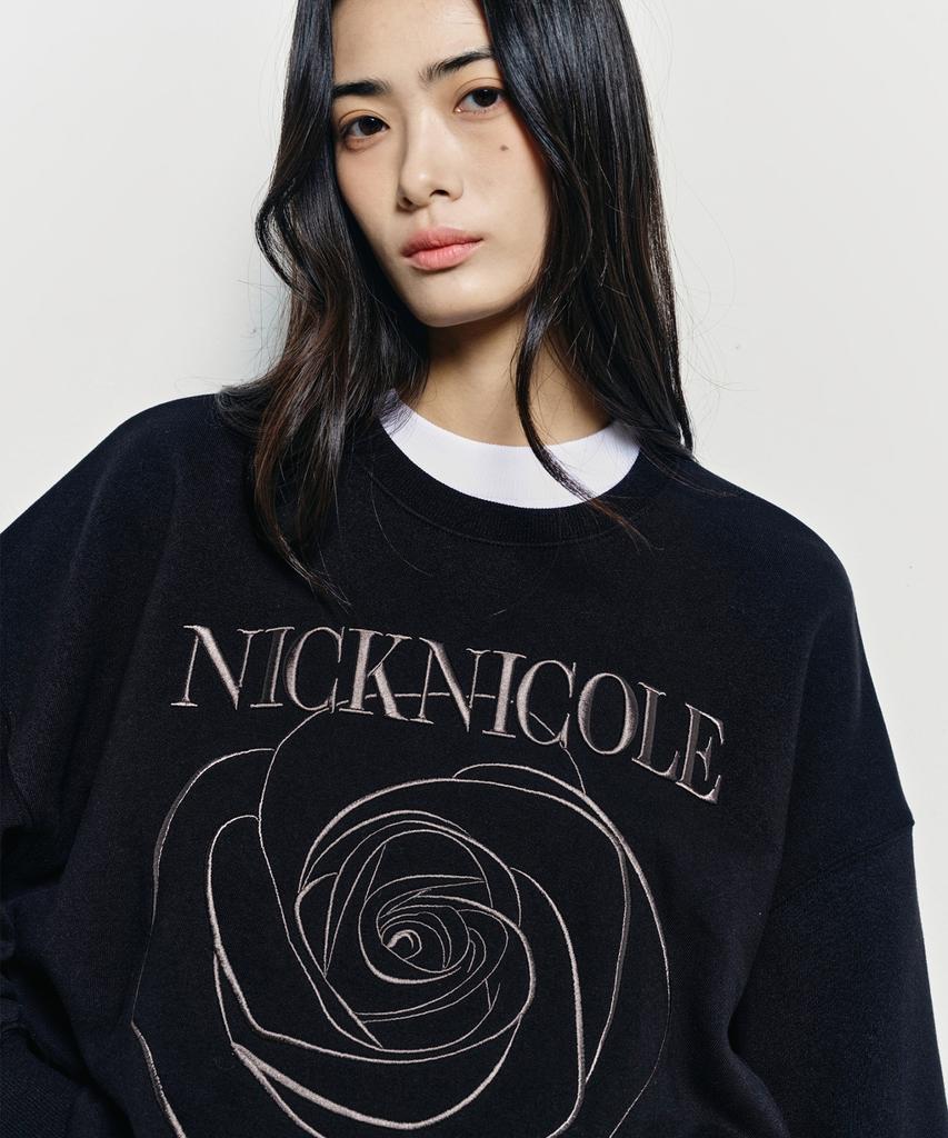 Nigaennikol Volume Nicole Rose Sweatshirt_Black Charcoal