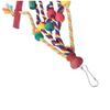 Parrot Cage Accessories: Colorful Beads, Wooden Blocks, and Cotton Rope Chew Toys for Feather-Plucking Relief