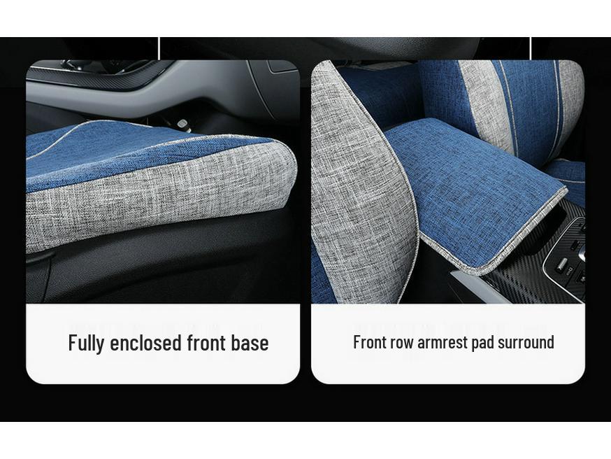 BYD QinPLUS Linen Car Seat Cushion, Full Surround, Four Seasons, for Qinplusdmi/ev.