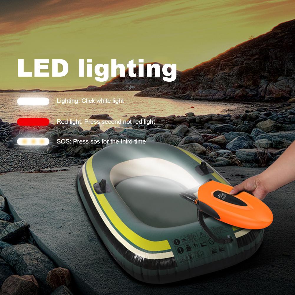 Wireless Air Pump Quick Charging Intelligent Air Compressor with Flashlight Electric Air Pump for Rubber Boats Inflatable Boats