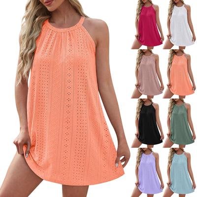 Obal do plaviek pre ženy Háčkované vyhĺbené letné šaty pre ženy