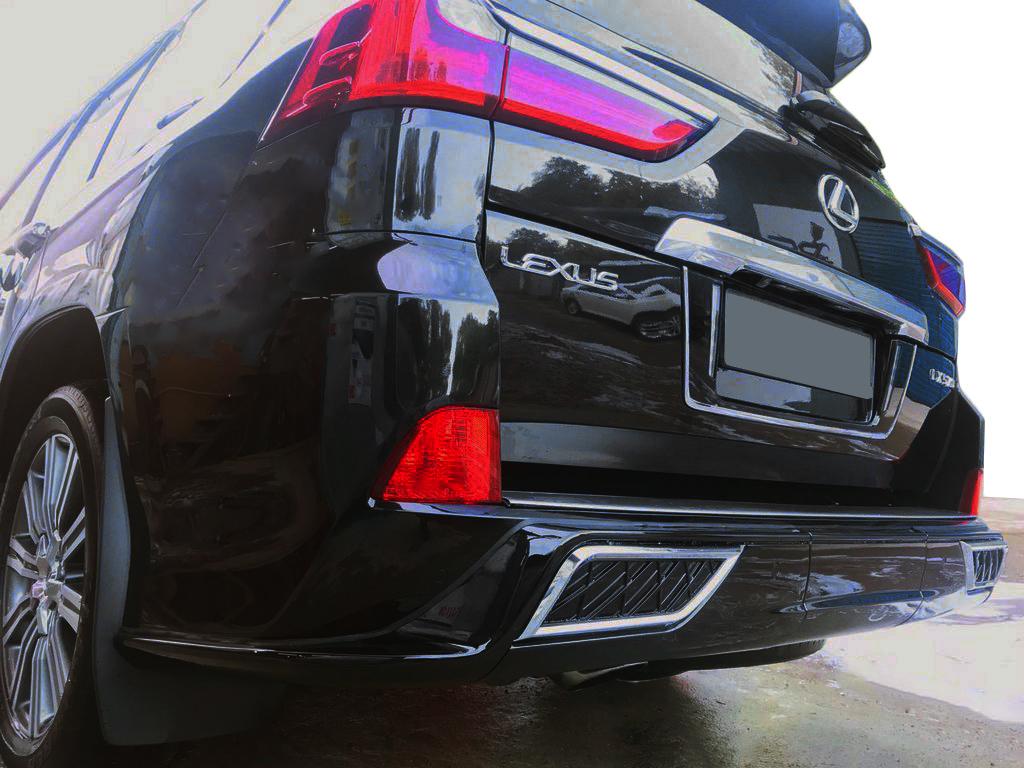 

Trim on the end of the rear bumper (2016-2025, 2 pcs) for Lexus LX570/450d