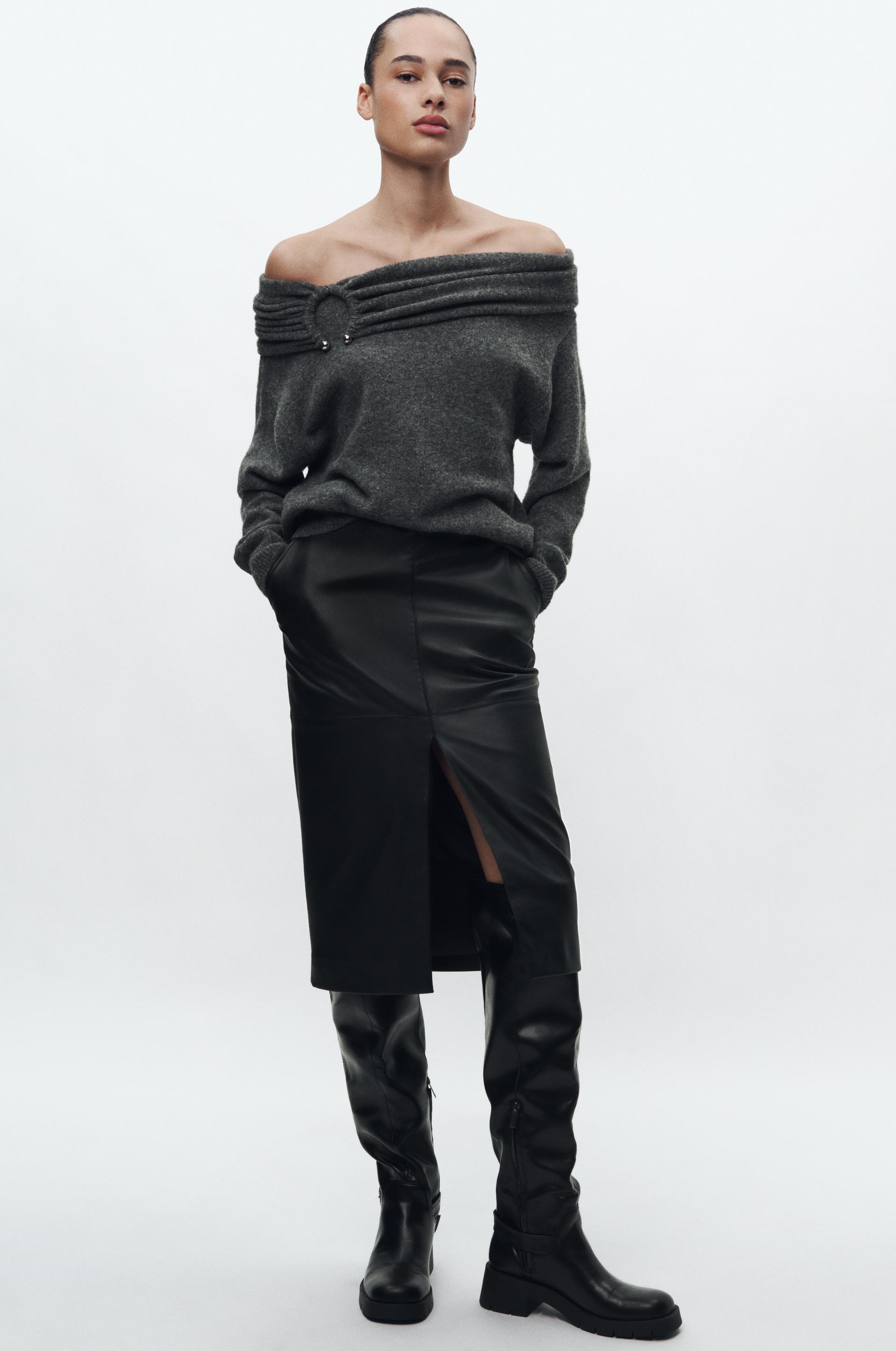 

ЮБКА ИЗ КОЖИ ZW COLLECTION