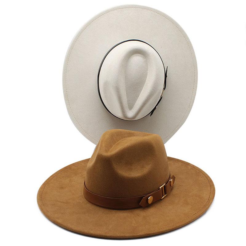 High Quality Hat Women'S Suede Hat Top Hat British Retro Men'S And Women'S Neutral Felt Hat