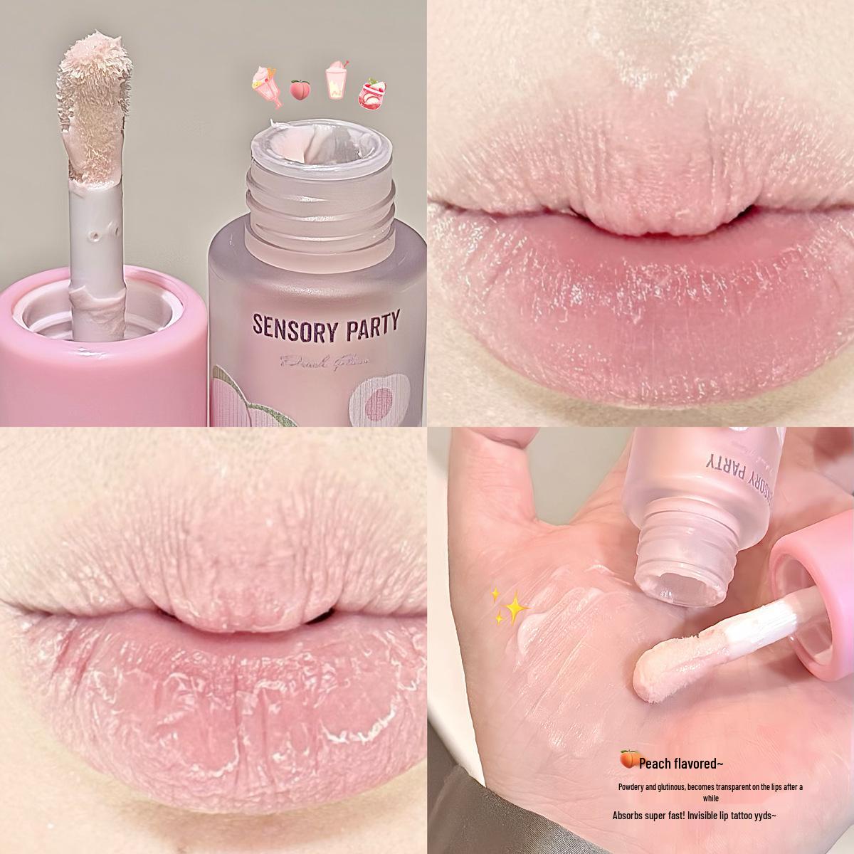 Сенсорная Вечеринка Нежный Уход Увлажняющий Бальзам для Губ - Увлажняющий, Питательный, Прозрачный и Наслаиваемый Крем-База для Губ
