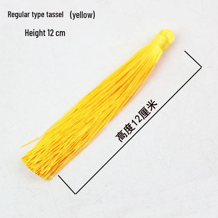 Small Unfinished Chinese Knot with Tassel and Butterfly Pendant – Handcrafted Decorative Knot