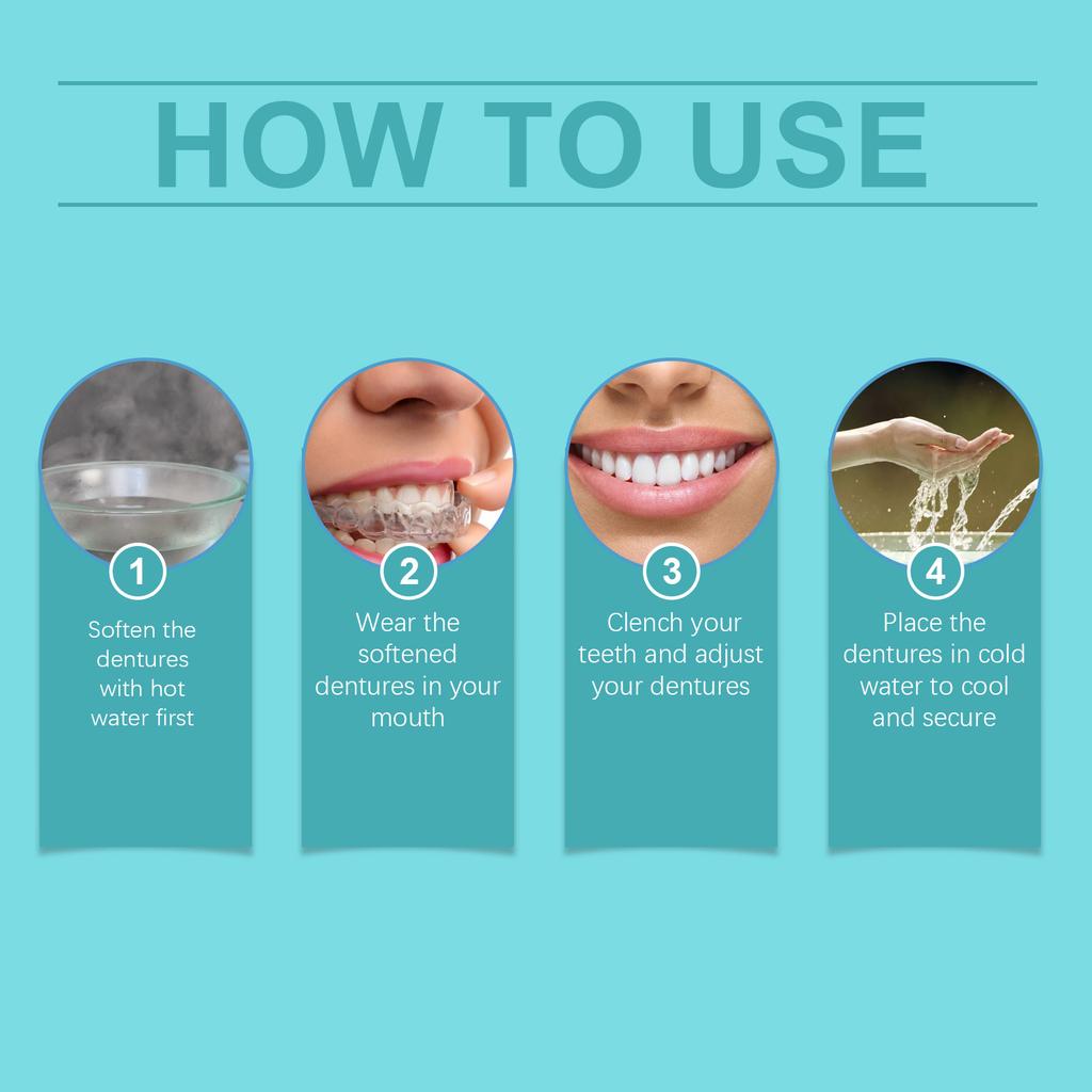 Oralhoe Regulowane Protezy Snap-On Silikonowe Dopasowanie Komfortowe Niestandardowy Rozmiar Urządzenie do Pielęgnacji Zębów