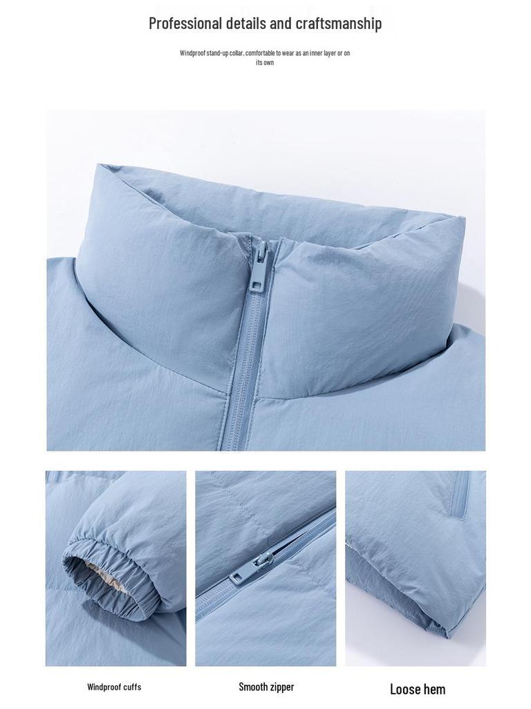 Unisex Winter Down Jacket: Men's and Women's Loose Casual Thick Warmth - 90% White Duck Down