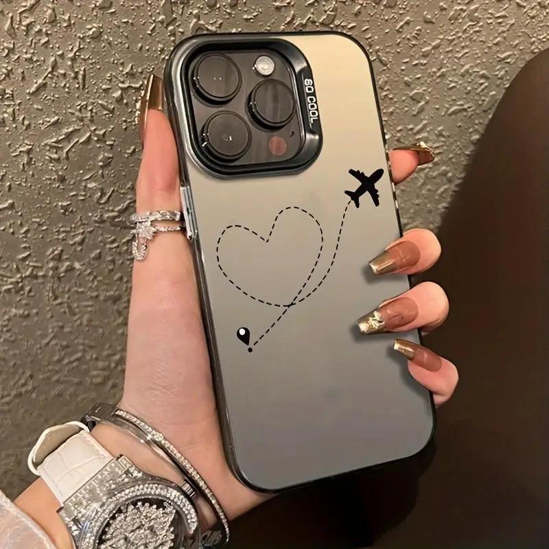 

Line Heart Airplane Phone Case for Samsung Galaxy S25 S24 Ultra S23 S22 S21 FE Plus S20FE A34 A35 A55 A53 A54 A55 Cover A35 5G