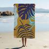 Tropical Plant Pattern Print Cartoon Beach Towel Cute Kawaii Room Decor Bath Girls Children Hand Towels For Bathroom Shower