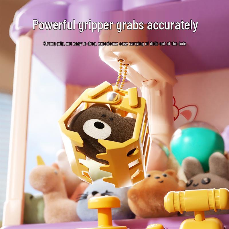 Electric Plush Toy Claw Machine for Kids - Compact Household Model