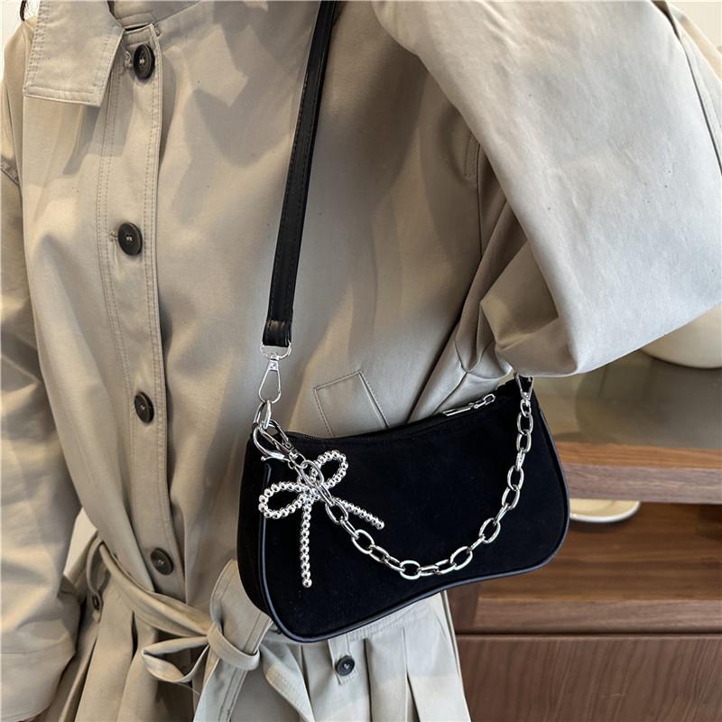 Minimalist Pu Small Square Bag With Chain Strap For Daily Casual Use