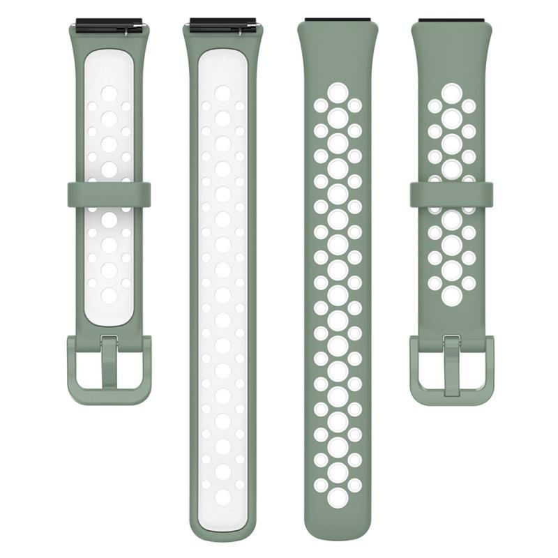 Zweifarbiges Uhrenarmband, weich, atmungsaktiv, Kontrastfarbe, Ersatzarmband, kompatibel mit Huawei