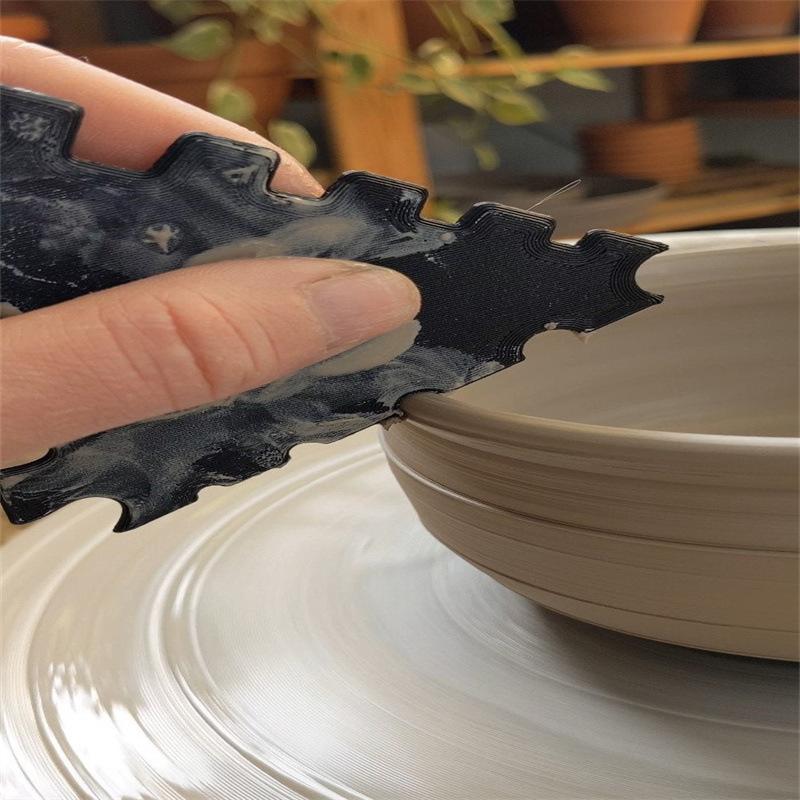 1Pieces Pottery Rib Pottery Foot Shaper Effective Precise Trimming Tools For Pottery Smooth Foot Shaper Outdoor Tableware